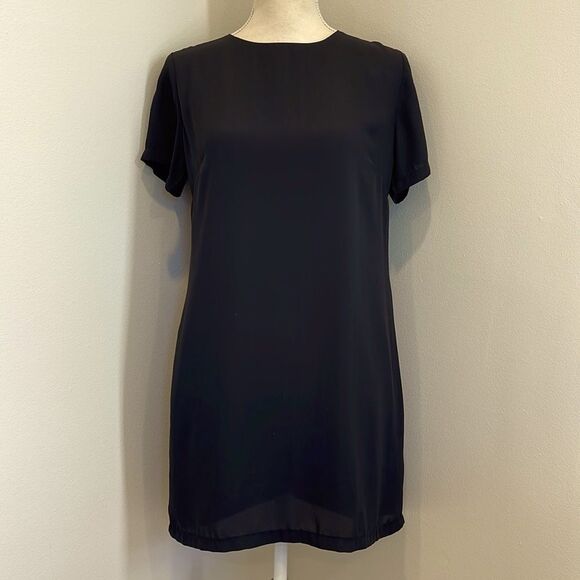 Olivaceous Black Shift Dress with Exposed Back Zipper (NWT) - Picture 1 of 6